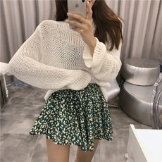 MJ 루즈핏 와플 짜임 시스루 니트XL575185975515