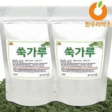 한우리약초 쑥분말 쑥가루 국내산 100% 쑥라떼재료, 300g, 2개