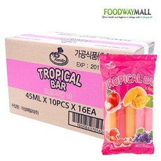 오키오 트로피칼 바 아이스크림 10p, 450ml, 16개