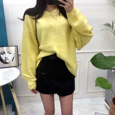 로밥 알파카 니트 루즈핏니트 박시한니트 라운드넥니트 여리여리니트 오버핏니트