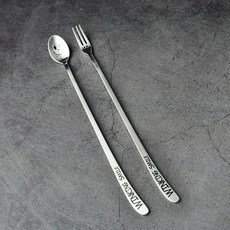 윙킹스마일 수저세트 커트러리 모음, 롱포크, 1개