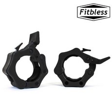 핏블레스 원판고정스 락조 중량 마구리 바벨클립 클램프, 블랙