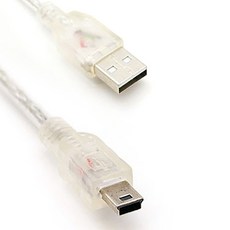 USB 2.0 케이블 AM-Mini5P 노이즈필터케이블 캠코더 카메라 외장하드등 연결 1.5m~5m 103105, 1개, 3m