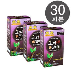 오디코디 오디코디앤 파우치형10회분-뽕나무추출물특허성분 일반염색약(새치), 자연갈색, 3박스