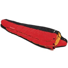 Snugpak 소프티 익스팬션 4 슬리핑 백 침낭, Black + Red, 1개