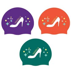 르망고 수영모자 Cindelella 실리콘수모+귀마개, 핑크