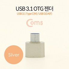 LG V40/갤럭시노트9 C타입OTG젠더/ USB메모리리딩, BT106 실버, 1개