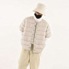 팔오준 남녀공용 반팔 패딩 루즈핏 커플 조끼 캐주얼 데일리