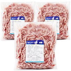 벅스웨이 국내산 돼지고기 다짐육 1kg, 3개
