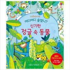 어디어디 숨었니? 신기한 정글 속 동물:플랩과 구멍 속으로 배우는 우리 아이 첫 지식 그림책, 어스본코리아