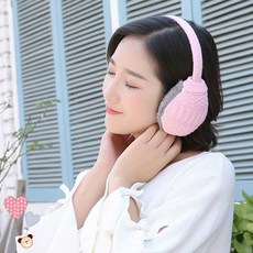 파스텔 귀도리 니트 귀마개 분리형 겨울용품 방한귀마개 CMN50deX_4870 반가움배송, 브라운