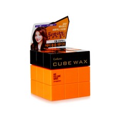 과일나라 컨퓸 큐브왁스(웨이브/주황) 80g, 단품
