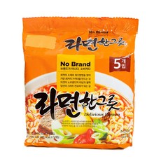 노브랜드 라면한그릇 멀티 115g 5봉 봉지라면