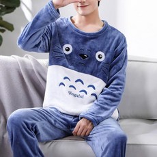 A겨울 남자 잠옷 집에서 입는 옷 파자마 거실