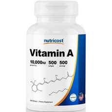 뉴트리코스트 비타민 A 10 000IU 캡슐 500캡슐 1서빙 10 000 IU 500회분 Vitamin A Softgel [500 SFG]