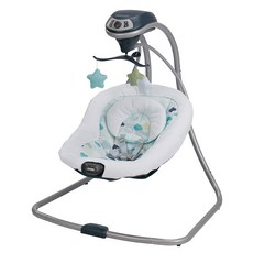 Graco 간편한 신생아 유아용 흔들 그네 시트 흔들그네, Stratus