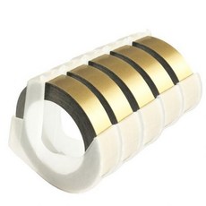 [해외] M32925583814U72 Dymo 1610 manual, 5pcs gold tapes