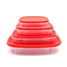 야다 사각찬합밀폐(미니 소 중 대), 사각찬합밀폐(중), 1개