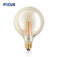포커스 FOCUS LED COB 디자인램프 감성램프 카페램프 클래식램프 에디슨램프, G125볼구-5W-전구색-E26, 1개