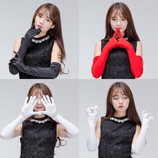(파티롱장갑공단55cm)파티장갑 생일파티 의상소품, 블랙