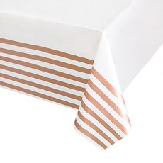 와우파티코리아 스트라이프로즈골드 테이블보, 1개, 1개