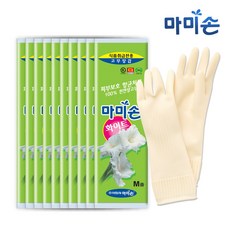 [마미손] 고무장갑 위생팩 마미손 식품전용 10개, 중(M)