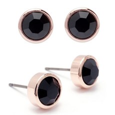 스와로브스키깃털귀걸이