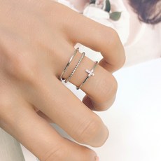 진주십자가반지