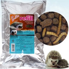 러브펫 애니멀 고슴도치 통사료 리필, 600g, 1개
