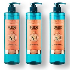 메디틴 퀸즈520ml 단백질 볼륨샴푸 손발모발, 3개, 520ml