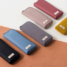 바이풀디자인 펜슬 포켓 v 4 더블, 레트로블루, 1개