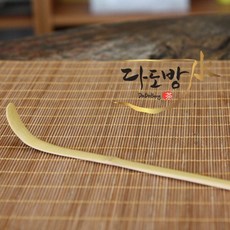 국산 말차시 황죽/마차 스픈 숟가락 말차용 대나무 수저/마차도구, 1개