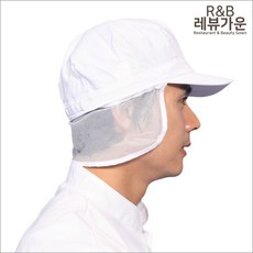 레뷰가운 CA06 식품위생모 위생모자 위생검사 망사 창모자 공장 작업, CA06 흰색, 1개