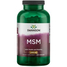 스완슨 MSM 1000mg 캡슐, 1개, 240정