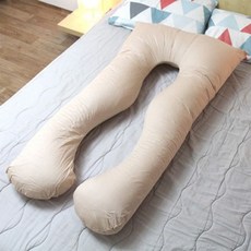 apAcka 초기임산부선물 옆으로누워자는베개 새우잠베개, 아이보리
