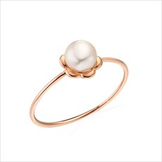 14k납작진주반지