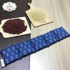 따뜻팩 [어깨] 100% 천연 팥찜질팩 폴리지 블루-팥, 1개