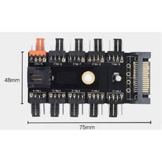 PC튜닝용/10포트 팬 허브 /HUB/PWM/FAN, 단일상품