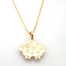 18K GOLD [미아방지목걸이] 양별별펜던트목걸이]_BP920