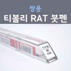 쌍용 티볼리 RAT (주문생산컬러) 오렌지팝 붓펜 자동차 차량용 카 페인트, 1개, 8ml
