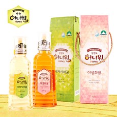 [허니원] 아카시아벌꿀1kg+야생화벌꿀...