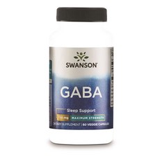 스완슨 가바 750mg 베지 캡슐, 60개입, 1개, 60정