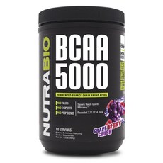 뉴트라바이오 BCAA 5000 그레이프 베리 크러쉬 비건, 1개, 464g