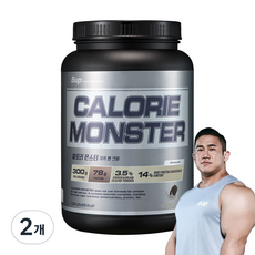 BUP 칼로리몬스터 쿠키앤크림맛 체중증가 게이너, 2개, 1.5kg