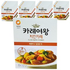 청정원 카레여왕 치킨카레, 160g, 20개