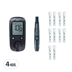 아큐첵 액티브 혈당측정기 + 침 10p + 채혈기, Accu-chek-Active(혈당측정기), 4세트