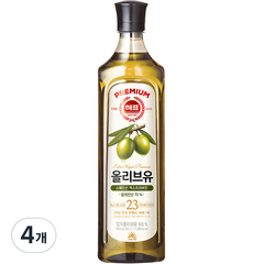 해표 압착 올리브유, 900ml, 4개