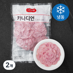 에쓰푸드 카나디언 소시지 (냉동), 1000g, 2개
