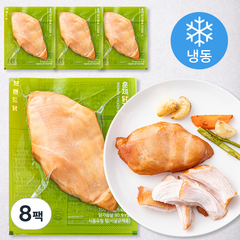 브랜드닭 훈제 닭가슴살 건강한+ (냉동), 100g, 8팩