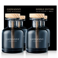 GIOVANNY 차량용 디퓨저 150ml 세트, 2개, 시크릿가든